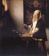 Jan Vermeer Woman Holding a Balance France oil painting artist